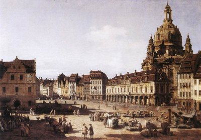 Plaza del Mercado Nuevo en Dresde de Bernardo Bellotto